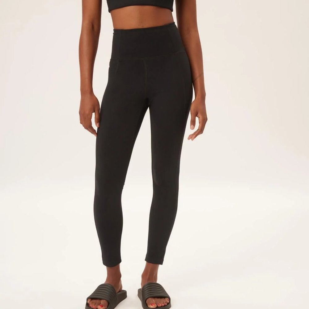 Girlfriend Collective Black Compressive High-Rise Legging Sz S